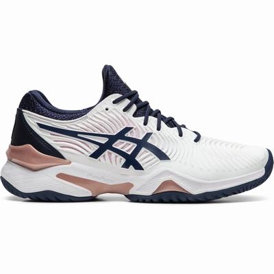 Női Asics Court FF 2 Teniszcipő AS6371240 Fehér/Sötétkék